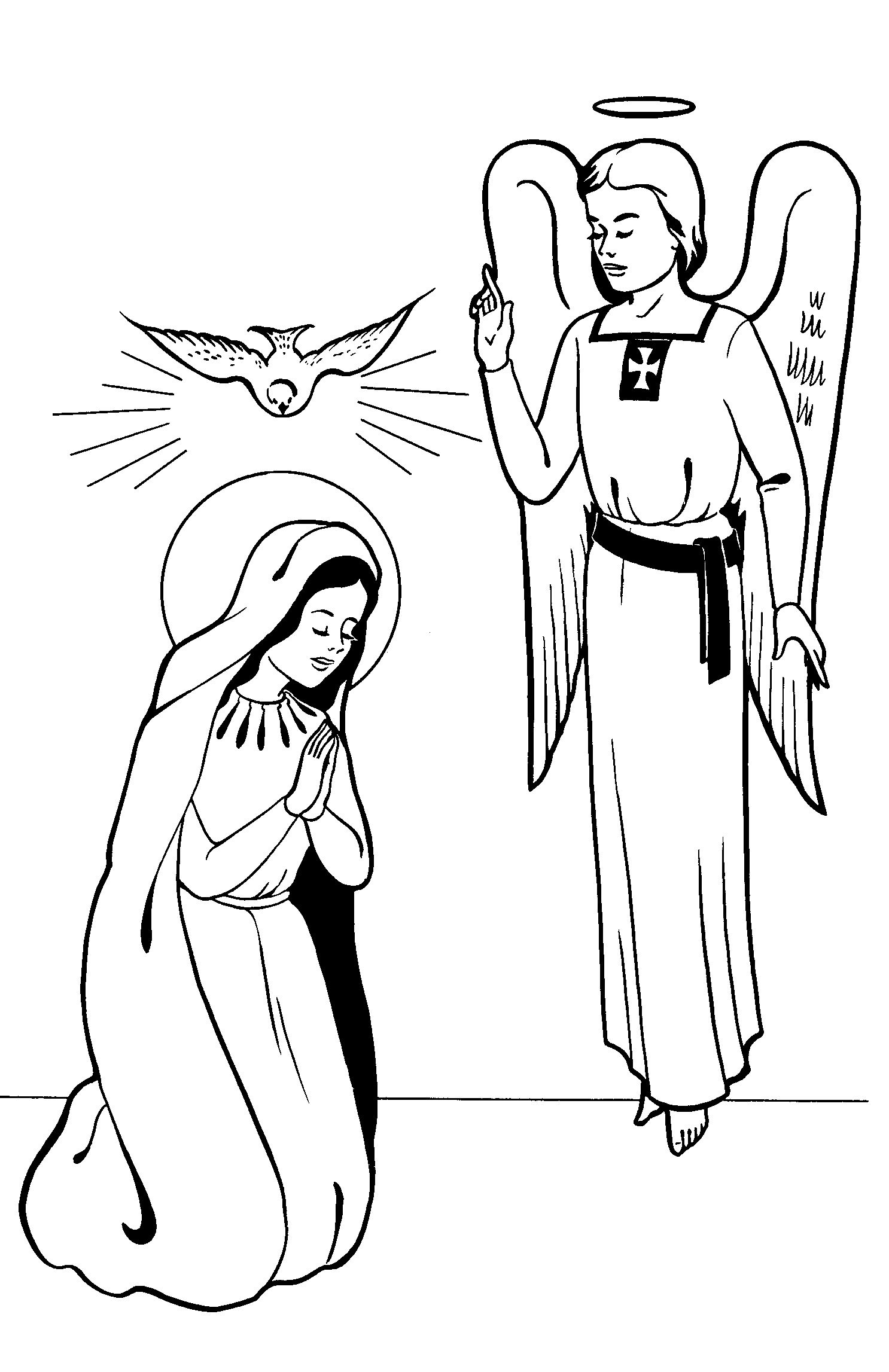 hail mary coloring pages - photo #42